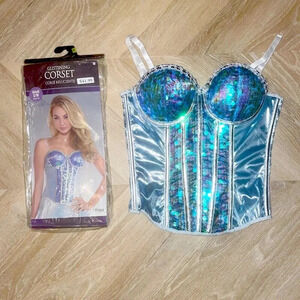 NWT‎ Glistening Mermaid Corset Halloween Corset/Bustier